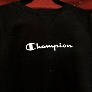 Black Champion Crew Neck